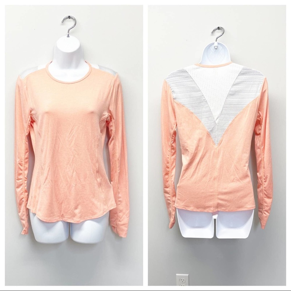 LOLE Long Sleeve Athletic Mesh Top Size Small